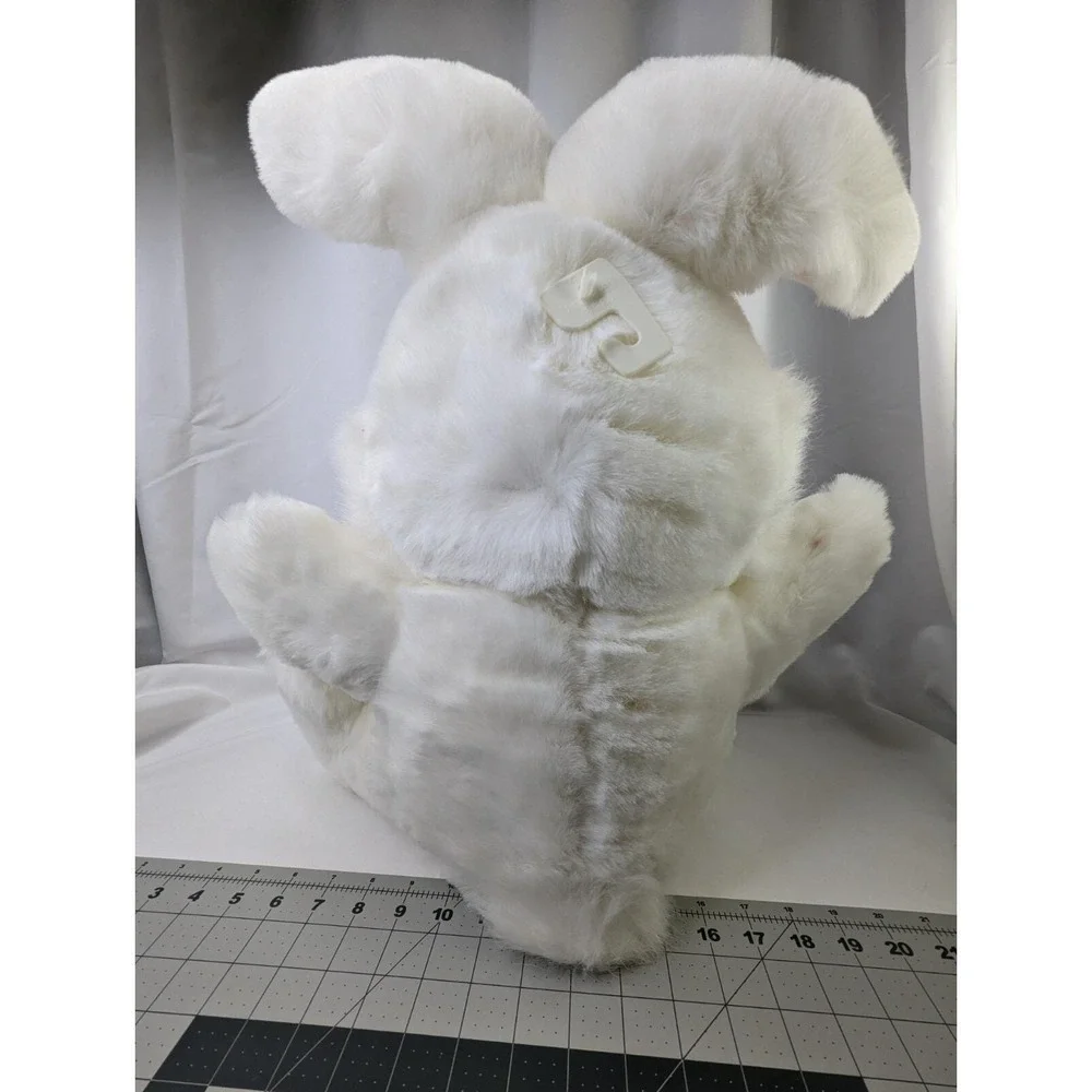 Tb Trading Co Hopster Rabbit Plush Bunny‎ White  24 Inch Pink Flowers Stuffed